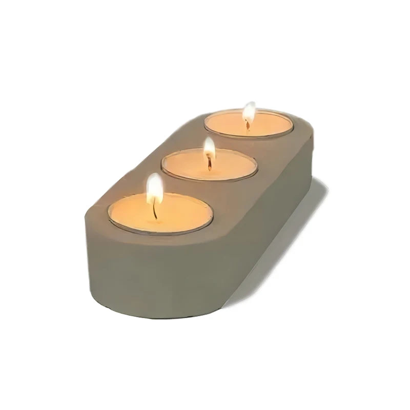 Hot Selling OEM Custom Concrete Candle Holder DIY Home Decoration with Customized Cement Candles Jar Pot Factory Wholesale