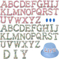 Classic Sorority Greek Alphabet Iron-on Patches Machine Embroidery Zeta Phi Beta Delta SGRho Clothing-Made Felt Chenille Patches