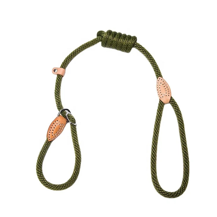 Climbing Lavender Rope Dog Leash and Collar Bully Frenchie Elegant