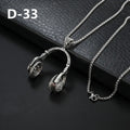 Punk Chain Robot Dinosaur Smile Face Pendant Alloy Necklace NA053