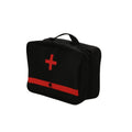Custom Portable Travel Camping Black Polyester Oxford Cloth Medical First Aid Kit Bag with Handle
