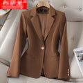 S-4XL Long Sleeved Professional Suit Formal Attire Women's Coat Work Uniform