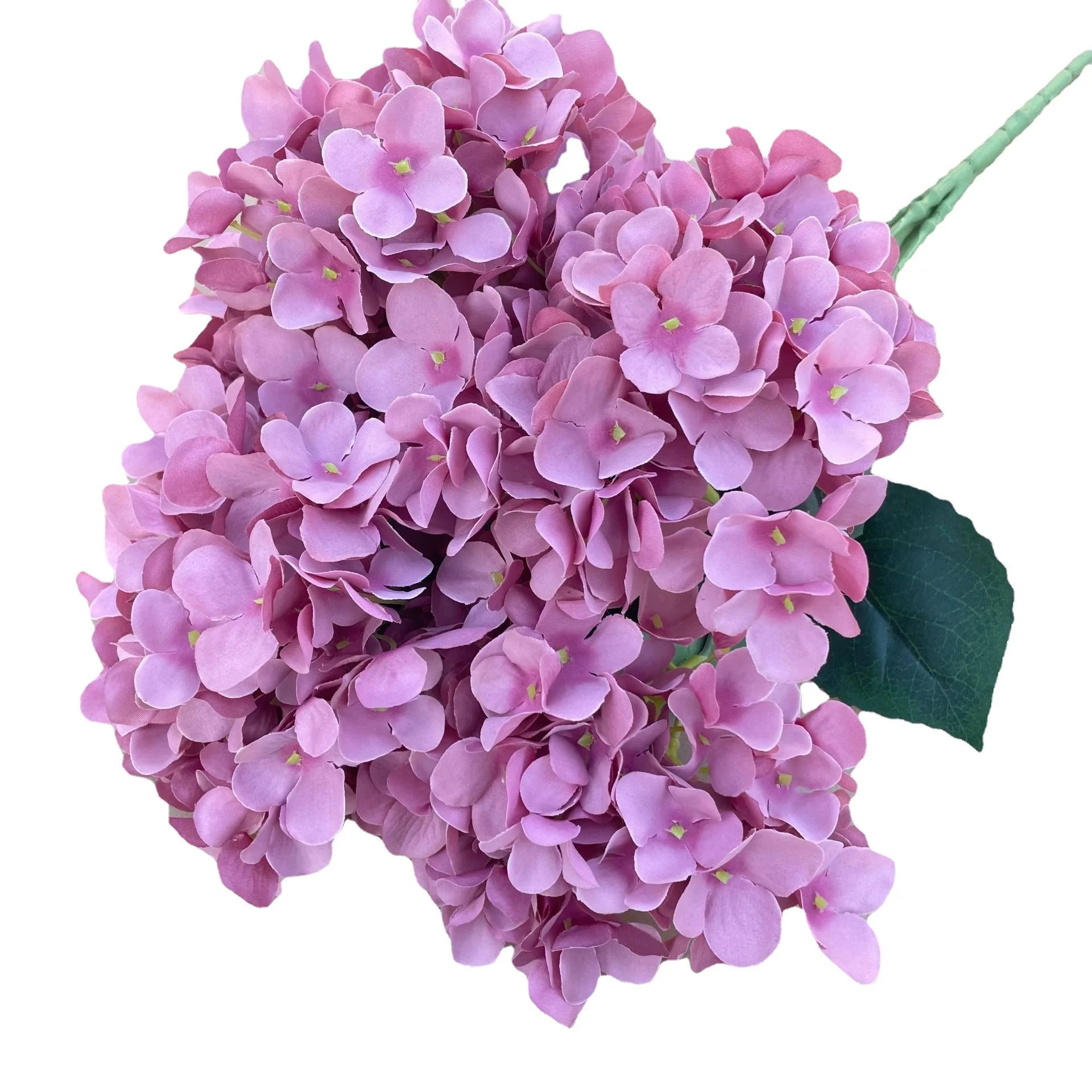 High Quality Macaron 5 Heads Artificial Hydrangea Flowers for Wedding Decor