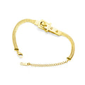 Stainless Steel Plated Real Gold 18k Non-fading High-end Classic Belt Buckle Bracelet Ladies Link Bracelet Chain