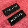 Newest Design Front logo Felt Embroidery Taghot Sale Embossed logo Fabric Embroidery Patch for Suits