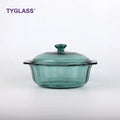 Borosilicate Non-Stick Soup & Stock Pots Glass Kitchen Cookware Set for Cooking & Heating