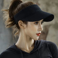 Summer Outdoor Uv Protection Gorras Tennis Golf Sun Visor Cap Plain Elastic Adjustable Sports Empty Top Hat