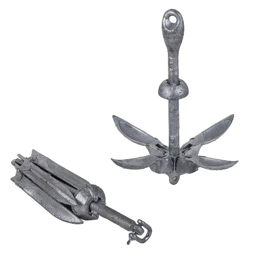 Steel Grapnel Anchor System Folding Anchor Foldable Kayak Anchor for Fishing