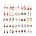 Creative Women Girls Santa Claus Tree Christmas Jewelry Alloy Earrings