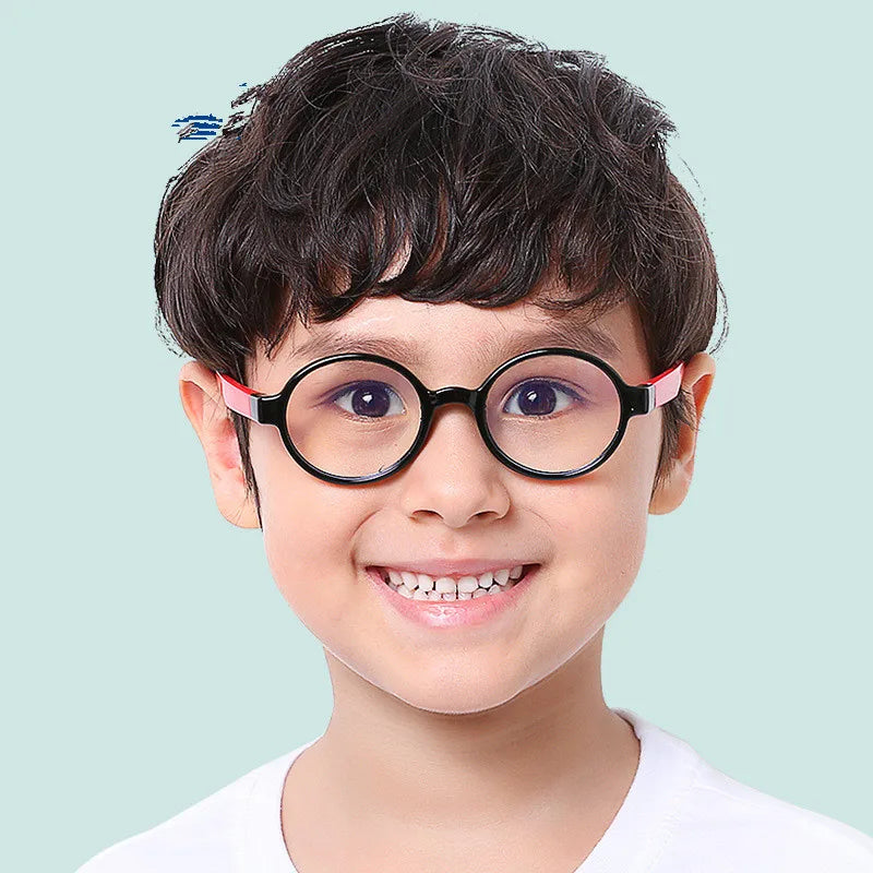 Custom Logo Trendy Cute Computer Glasses Kids Anti Blue Light Frame Glasses Blue Light Blocking Optical Glasses for Children