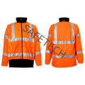 Heavy Fleece Winter Coat Custom Logo Waterproof Safety Clothing Workwear Hi Vis Work Jacket