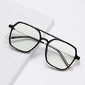 Wholesale Anti Blue Light Men Glasses Frame TR90 Eyeglasses Frame Double Bridge Optical Frame Ready Stock