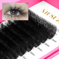 XIUSUZAKI New Style 3D Fluffy Effect Camellia Lashes Messy Solid 4D Multi-Layer Wild Fluffy Individual Eyelash Extension