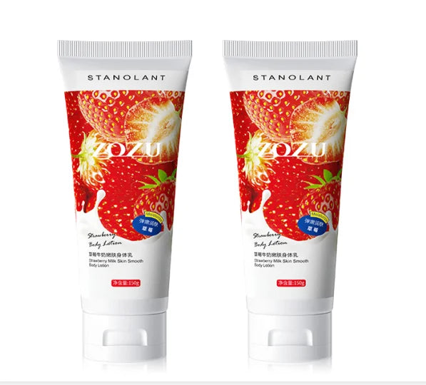 ZOZU Strawberry Milk Moisturizing and Lightening Skin Whitening Body Lotion for Smooth Skin