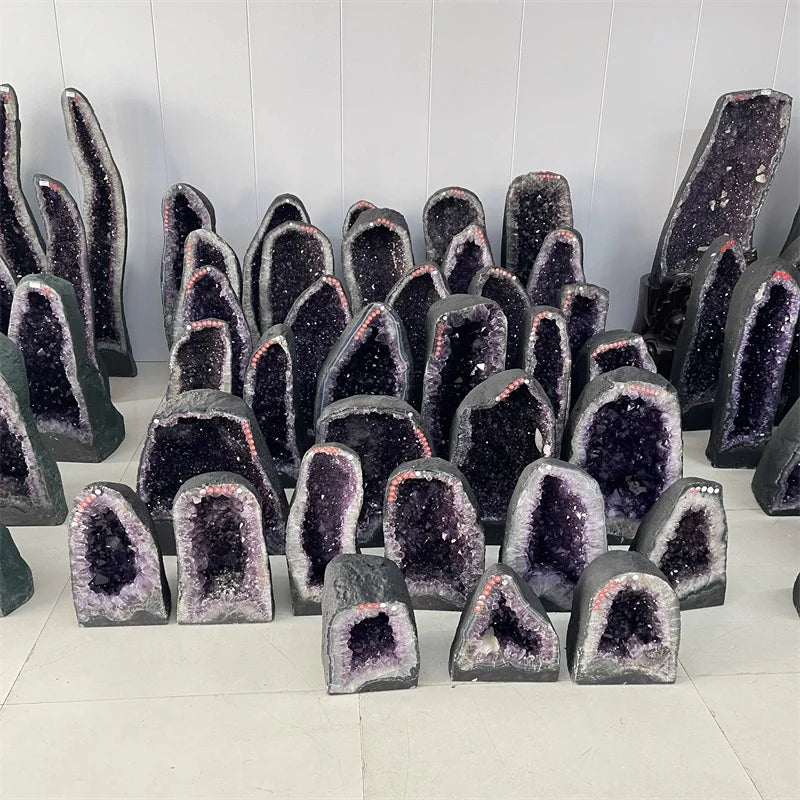 Wholesale Natural Amethyst Geode Crystal Cluster for Decoration