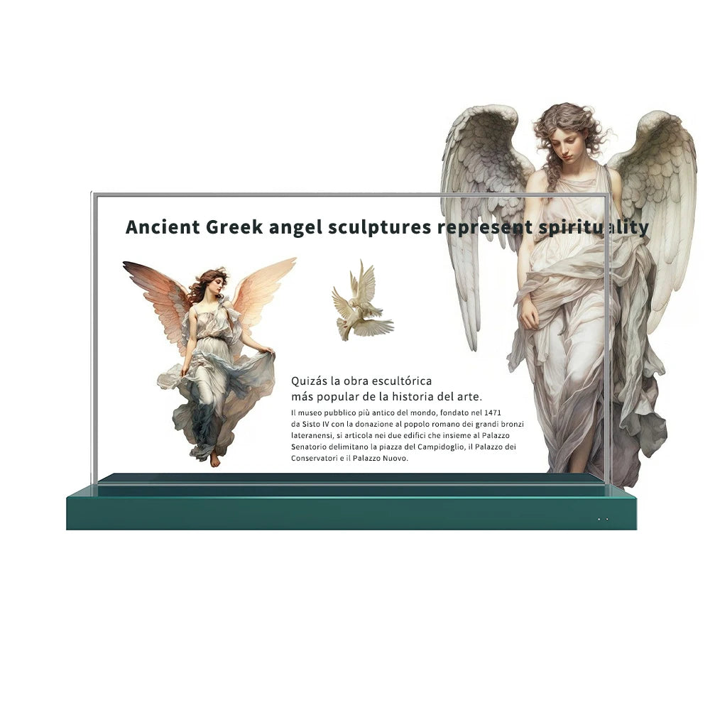 RAYBO 30 55 Inch Ultra Thin See Through Touch Screen Transparent Display Digital Signage Oled Monitor for Museum Exhibition