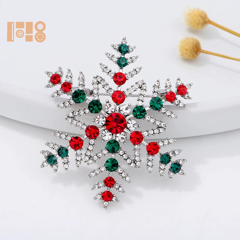 2025 Christmas Brooch Jewelry Female Fashion All-match Christmas Drip Brooch Christmas Ornament Brooch Wholesale