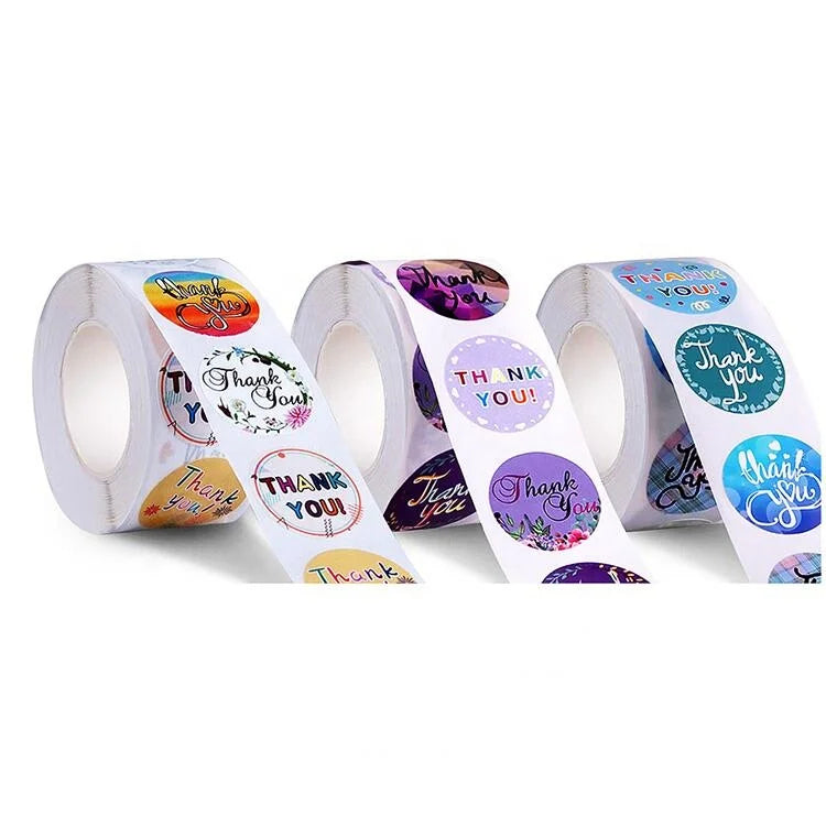 Wholesale 1 Inch Round Small Business Sticker Thank You Sticker for You Supporting My Business