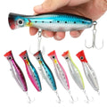 SEASKY 120mm 43g Large Mouth Popper Topwater Pop Plug Fishing Lure