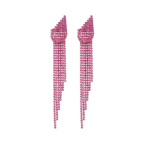 fashion jewelry Rhinestones Jewelry Statement Earrings Big Glass Drop Earrings for Women Fashion Earrings