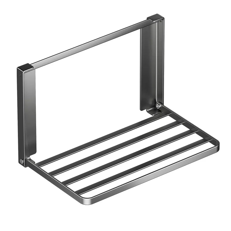 OWNSWING Home Magnetic Folding Storage Rack Washing Machine Side Towel Shelf Balcony Multipurpose Wall-Mounted Storage Organizer MegaBDM