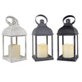 Wholesale Table Rustic Battery Operated Wedding Favors Pillar Plastic LED Vintage Candle Holder Lantern for Wedding