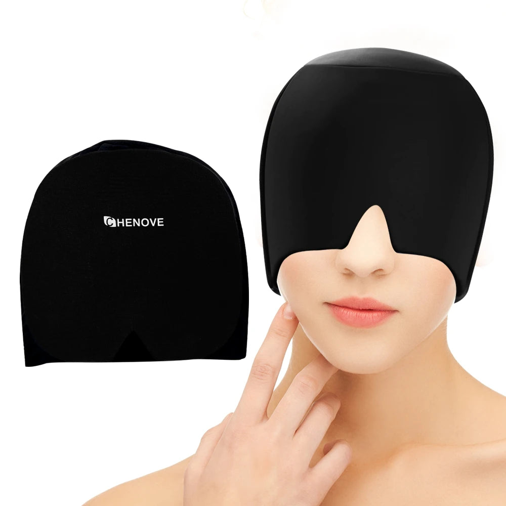 Reusable Gel Ice Cold Therapy Headache Relief Hat Full Coverage Migraine Relief Cap