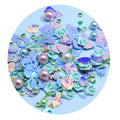 500g/Lot Assorted Mermaid Shell Pearl Beads Diamond Mixed Sequins Sprinkles for Crafts Making DIY Slime Filling Accessories