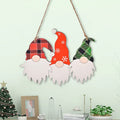Factory Price Christmas Ornament Wooden Hanging Pendants Hat Xmas Tree Christmas Decorations for Home