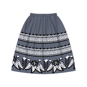 Low Moq New Pattern Islander Style Micronesia Chuuk Guam Marshall Hawaii Mumu Digital Print 100% Polyester Fabrics for Dress