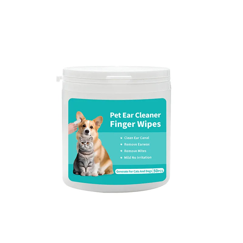 MMG Pet Ear Wipes Ear Finger Cleaning Deodorizing Grooming Bed Soft Water Bath Eye Care Wet Pets Wipes for Dogs Cats