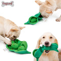 Eco-Friendly Luxury Pea Design Dog Squeak Toys Custom Interactive Fleece Vinyl Plush Inspired Cartoons IQ Training Pet Toys