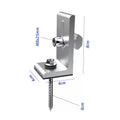 Factory Direct Solar Panel Mounting Bracket Solar L Feet Waterproof Tin Metal Roof Solar Hook Kit PV Mounting System Hardware
