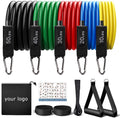 Quality Bands Elastic Pull Rope Fitness Band Set 11 Pcs Resistance Yoga S 11Pcs Piece Resistance Bands