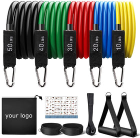 Quality Bands Elastic Pull Rope Fitness Band Set 11 Pcs Resistance Yoga S 11Pcs Piece Resistance Bands