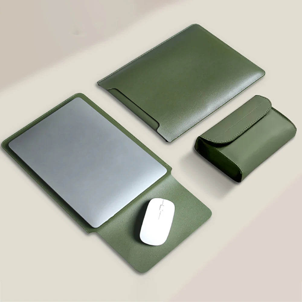 PU Leather Computer Accessories Laptop Sleeve Covers Bag for Macbook Case Accessories