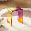 Manufacturer Factory OEM Customized Transparent Modern Style Acrylic Rainbow Stool