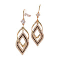 Luxury High-End Diamond Ear Hooks Fashional Gold Plated Geometric Shape Earrings Alloy Jewelry with Luxury Personality