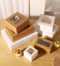 Customized logo Food-grade Paper Cupcake Box - Christmas with Inner Liner (2/4/6/12 Holes) - Mini Cupcake Box