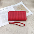 Wallet Women Zipper Leather Ladies Purse Card Holder Wallets Vintage Factory Wholesale Custom Big Capacity PU Leather