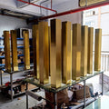 Gold Centerpieces Table Wedding Tall Acrylic Trumpet Wedding Event Dinner Flower Stand for Christmas Party