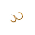 Rainbowking Customized Circle Zircon Earrings Vintage 925 Silver Gold Plating Bulk Western Style Jewelry for Women for Gifts