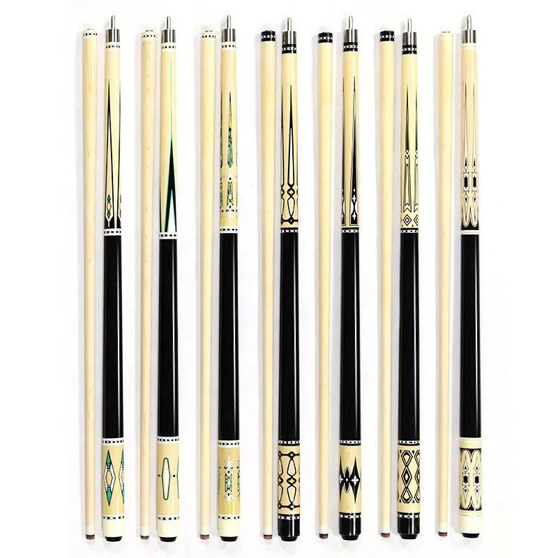 Hot Selling 58" 1/2 Uni Lock Jointed Multi Layer 13mm Tip Maple Wood Pool Billiard Cue Stick