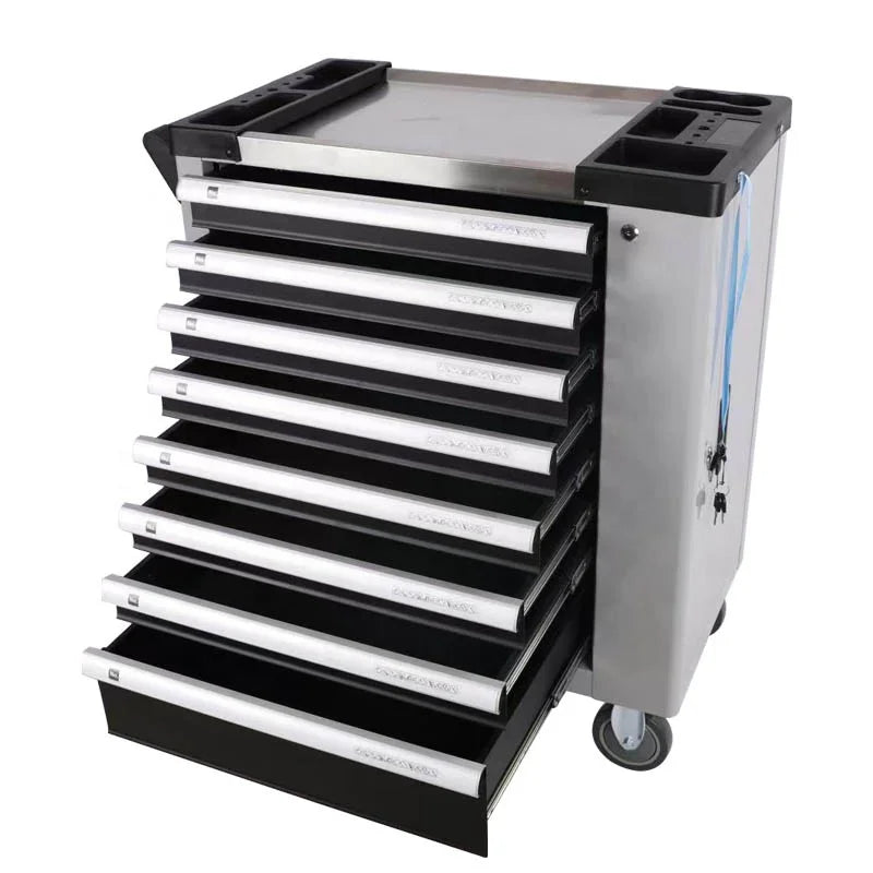 Professional Heavy Duty  7Drawer Tool Cabinet  Iron Metal Tool Cabinet Trolley With Tools Set