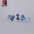 Loose Wholesale Customized Topaz Stone Fine Quality swiss Blue Round Cut Natural Gemstone
