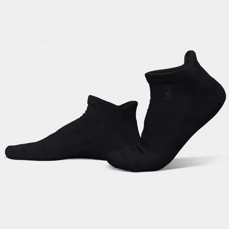 Customized 100% Cotton Athletic Running Tab Socks Half Ankle Terry Cotton Sport Socks Breathable Crew Fiber
