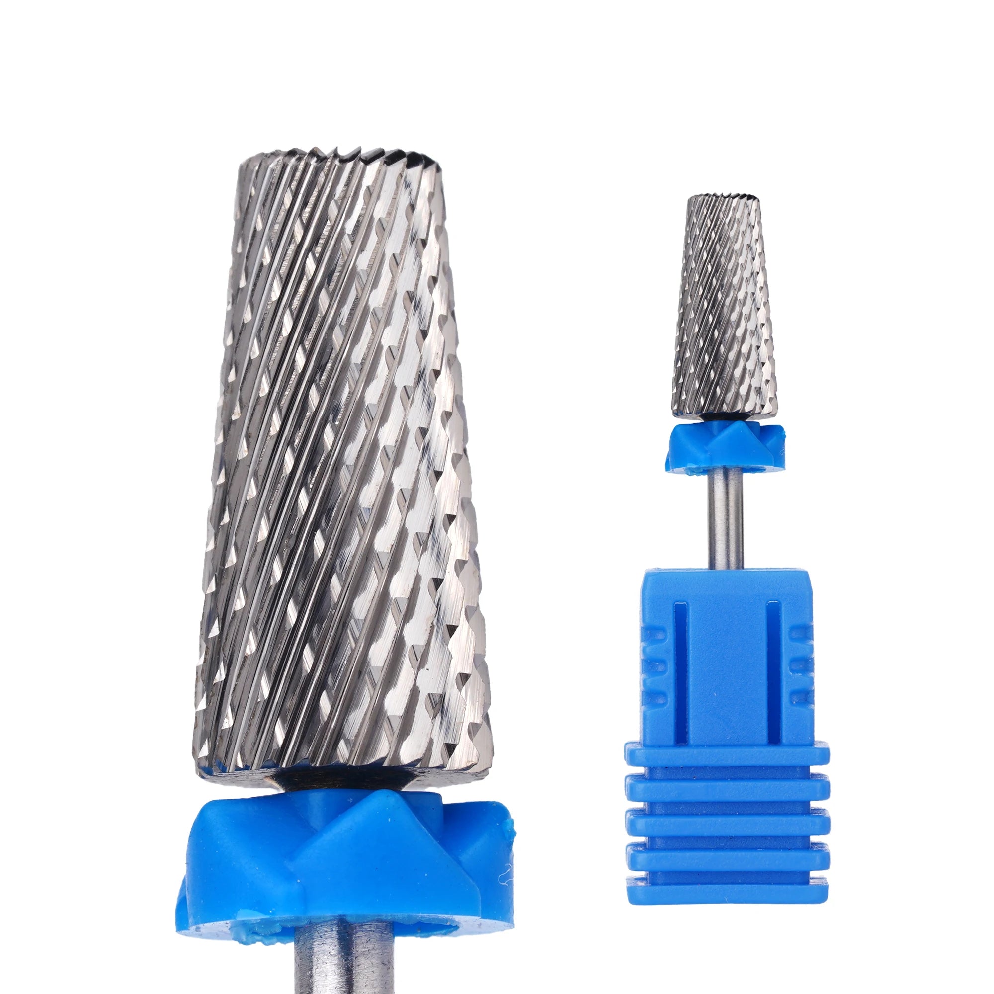 Hot Sale XF F M C XC 2XC 3XC Volcano Carbide Dust Proof Bit Silver Large Barrel Efile Nail Drill Bits Wholesale