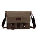 Wholesale Custom Logo Vintage Canvas Messenger Bag Waterproof Large Capacity Crossbody Bag for Travel Gift Companies