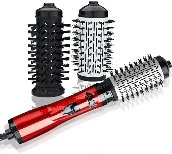 Short-time High-efficiency Straightening Brush Electric Hair Brush Automatic Rotating Hair Dryer for Curling Safe Temperature