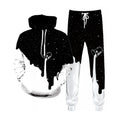 Custom Mens Tracksuit Oversized Hoodie Set Print Logo Blank Plus Size Cotton Jogging Sweatsuit for Men